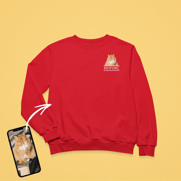 Unisex környakú pulóver - Kicsi színes kép - Saját fotóval