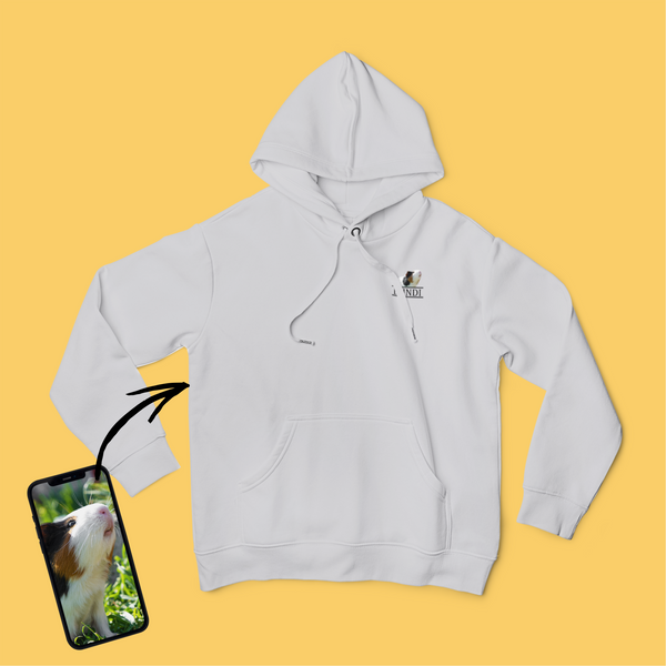 Unisex kapucnis pulóver - Kicsi színes kép - Saját fotóval