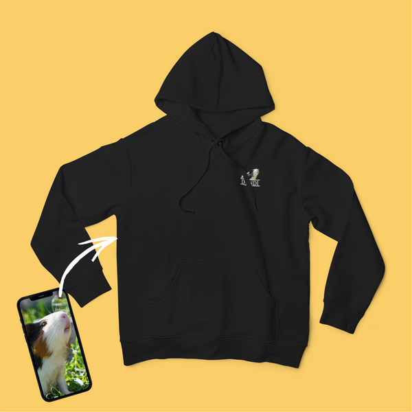 Unisex kapucnis pulóver - Kicsi színes kép - Saját fotóval