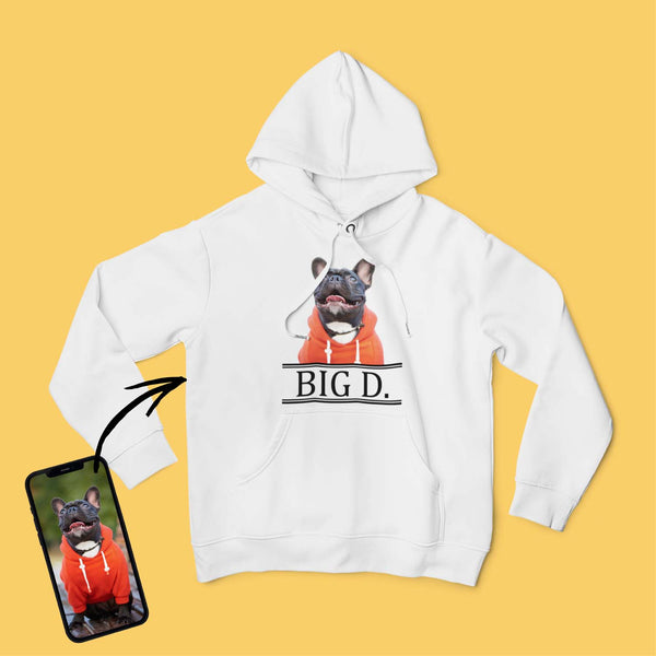 Unisex kapucnis pulóver - Nagy színes kép - Saját fotóval