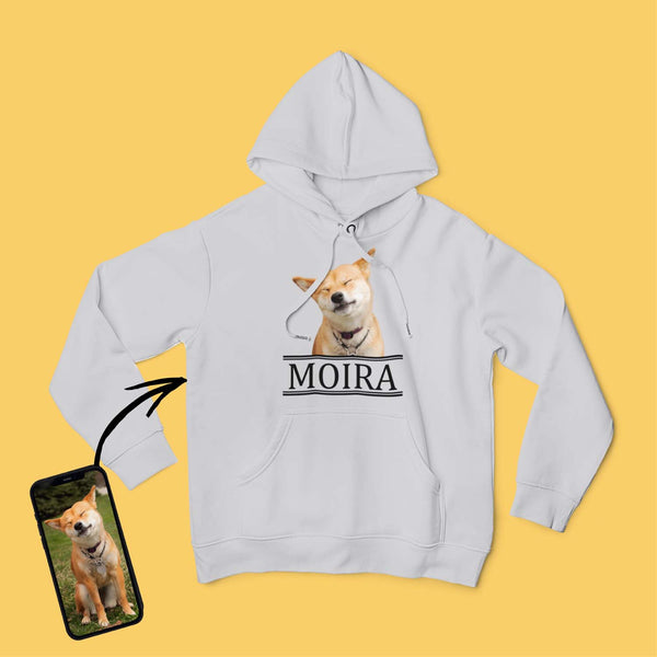 Unisex kapucnis pulóver - Nagy színes kép - Saját fotóval