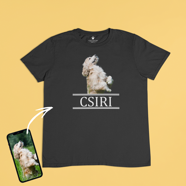 Környakú póló - Nagy színes kép - Saját fotóval