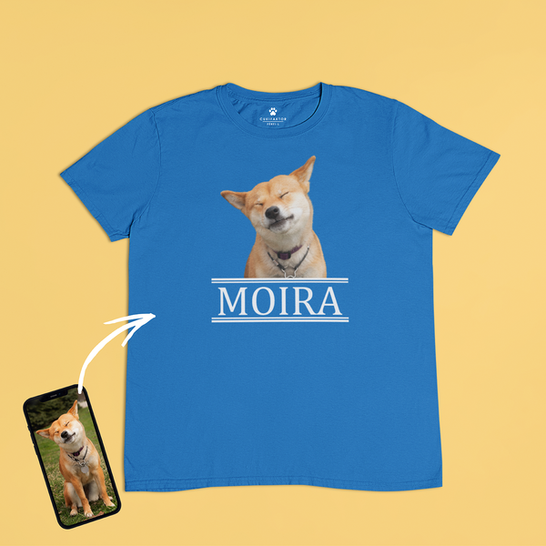 Környakú póló - Nagy színes kép - Saját fotóval