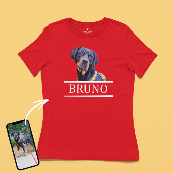 Környakú póló - Nagy színes kép - Saját fotóval