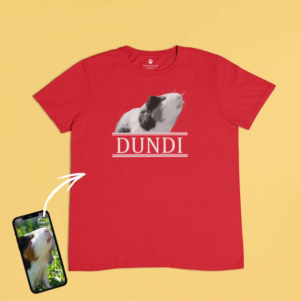 Környakú póló - Nagy fekete-fehér kép - Saját fotóval