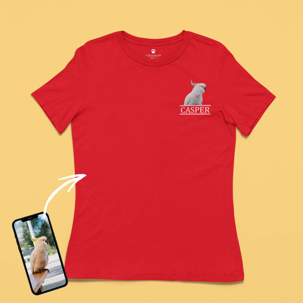 Környakú póló - Mellkas fekete-fehér kép - Saját fotóval