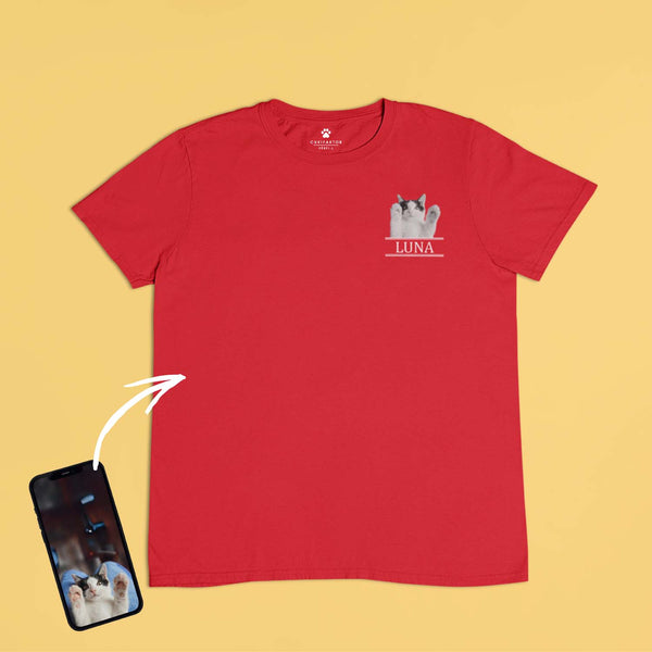 Környakú póló - Mellkas fekete-fehér kép - Saját fotóval