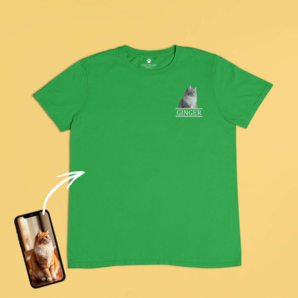 Környakú póló - Mellkas fekete-fehér kép - Saját fotóval