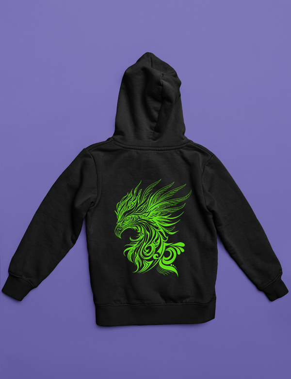 Tetovált főnix pulóver