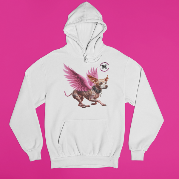 Tetovált Angyalok - Unisex kapucnis pulóver - Csivava