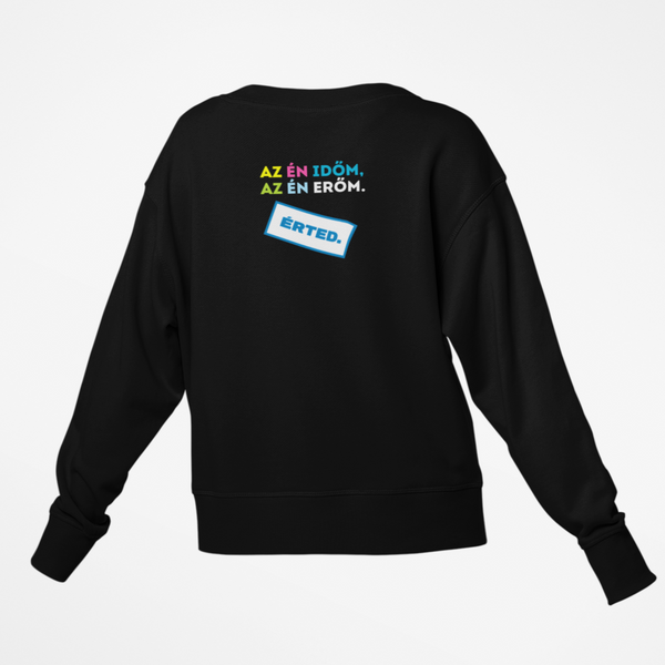 AOSZ - Unisex környakú pulóver - Az én időm, az én erőm