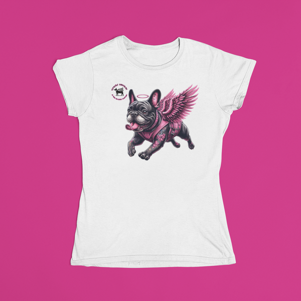 Tetovált Angyalok - Környakú póló- Francia bulldog